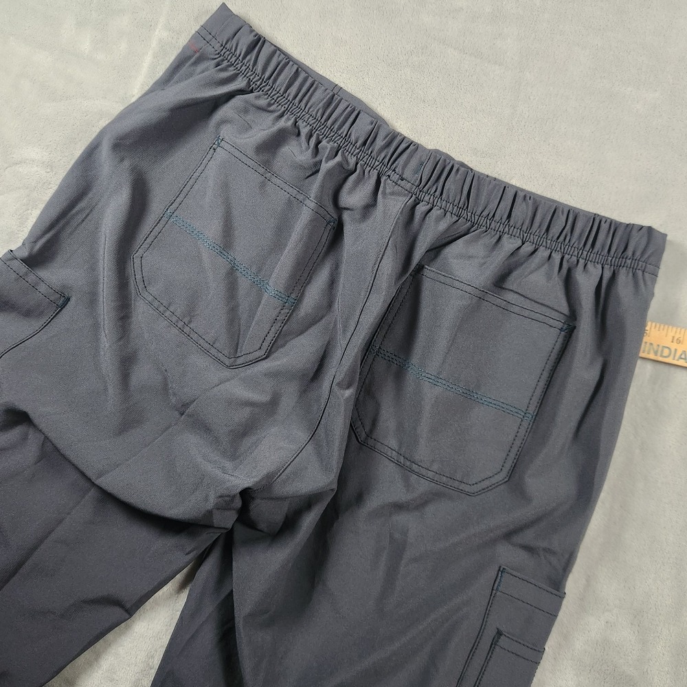 Carhartt Force Cross Flex Scrub Bottoms Large Gray Utility FastDry Nursing - Picture 5 of 5